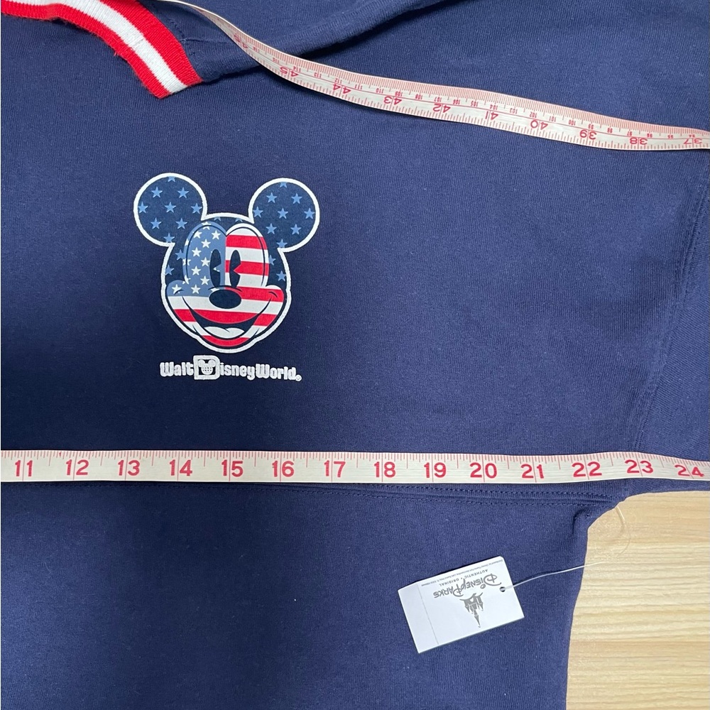 Walt Disney World Mickey Mouse Flag Americana Spirit Jersey‎ Red White Blue Sz S - Picture 3 of 9